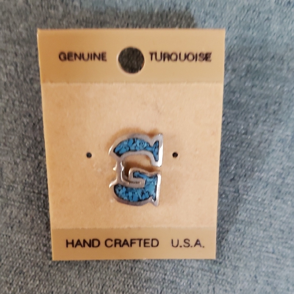 Genuine Turquoise Pin / Tie Tac